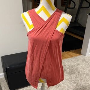 BCBGMaxAzria Coral Cross-Front Tank Top